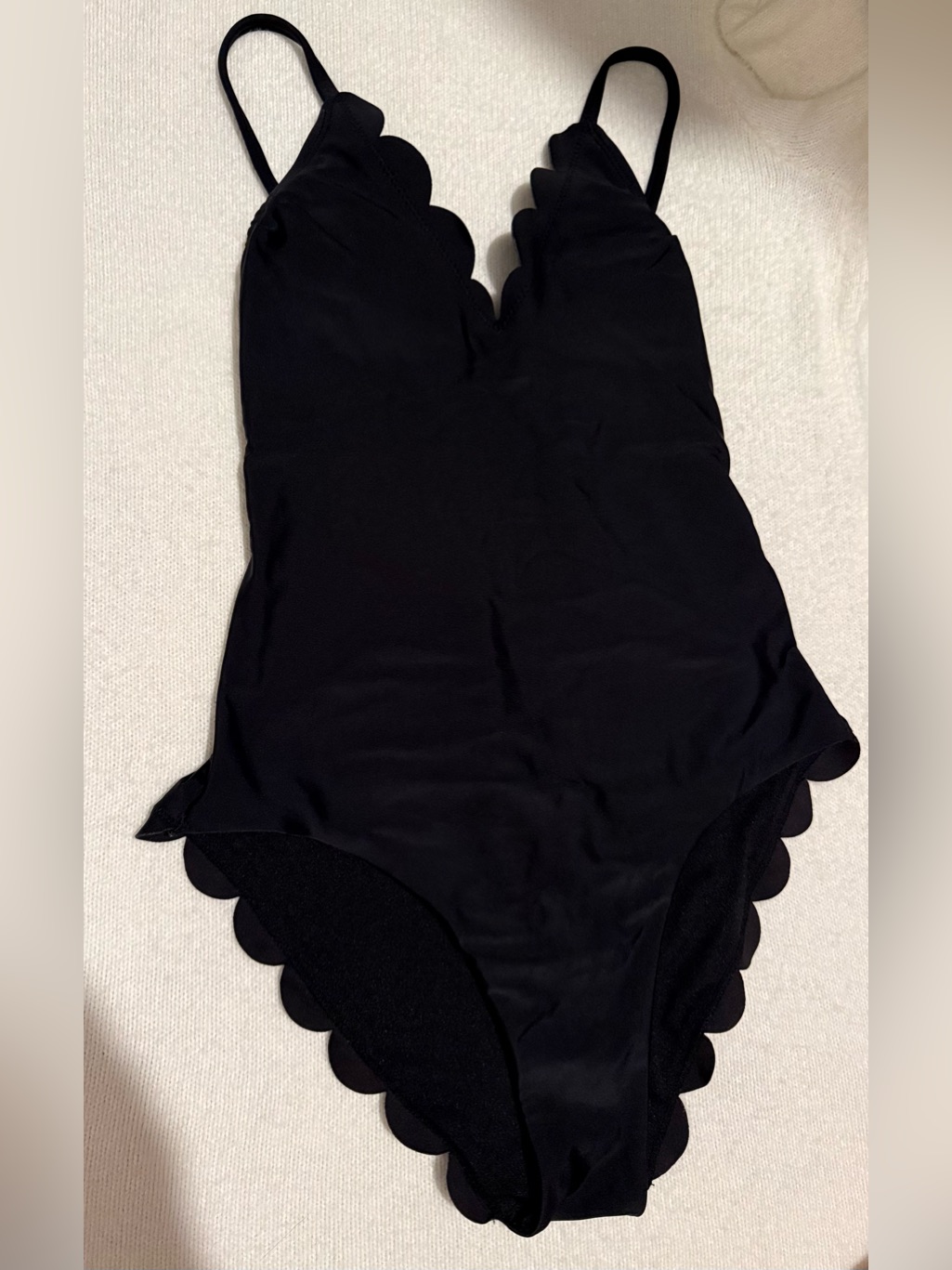 Xhilaration One Piece Swimsuit With Scalloped Edges, Size Xs